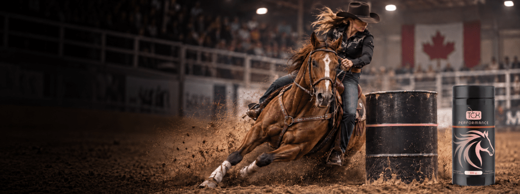 TCX Supplements at the 2026 Canadian Barrel Horse Incentive in Ponoka